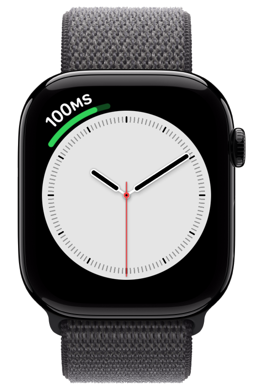 Simple Stress Watch HRV complication on an Apple Watch face